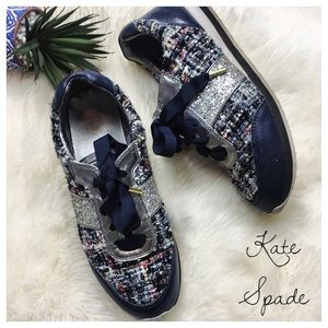 kate spade glitter trainers